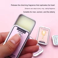 Baume solide parfumé aux phéromones pour femme, parfum longue durée, fragrance légère, baume parfumé solide portable 4