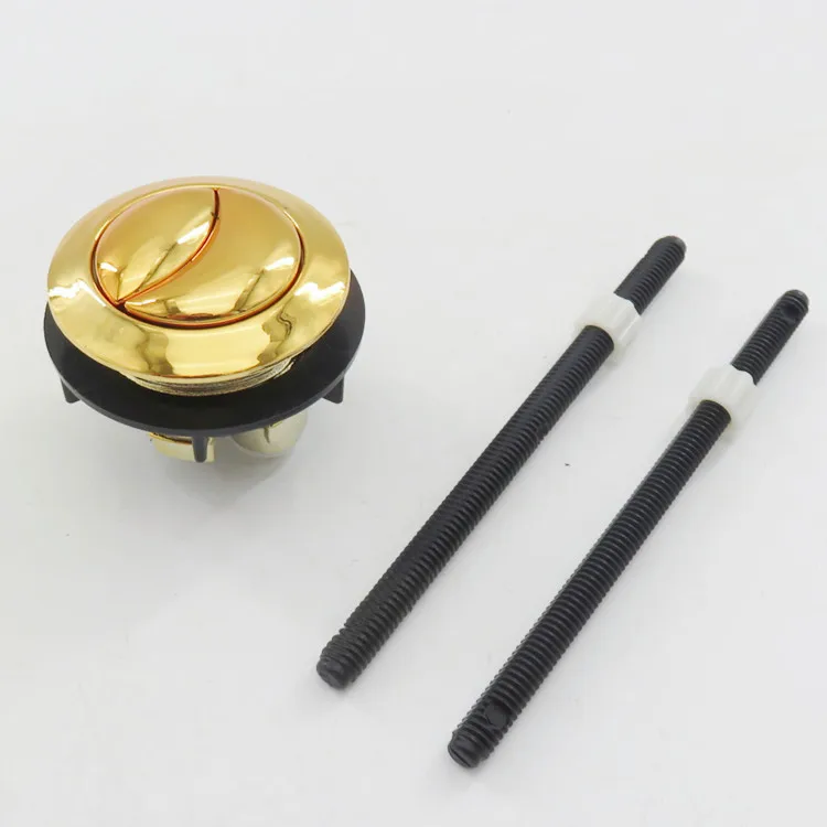 Gold Toilet Button, Circular Flush Switch, Old-fashioned Toilet Water Tank, Pressure Valve, Water Pumping Accessory, 38mm