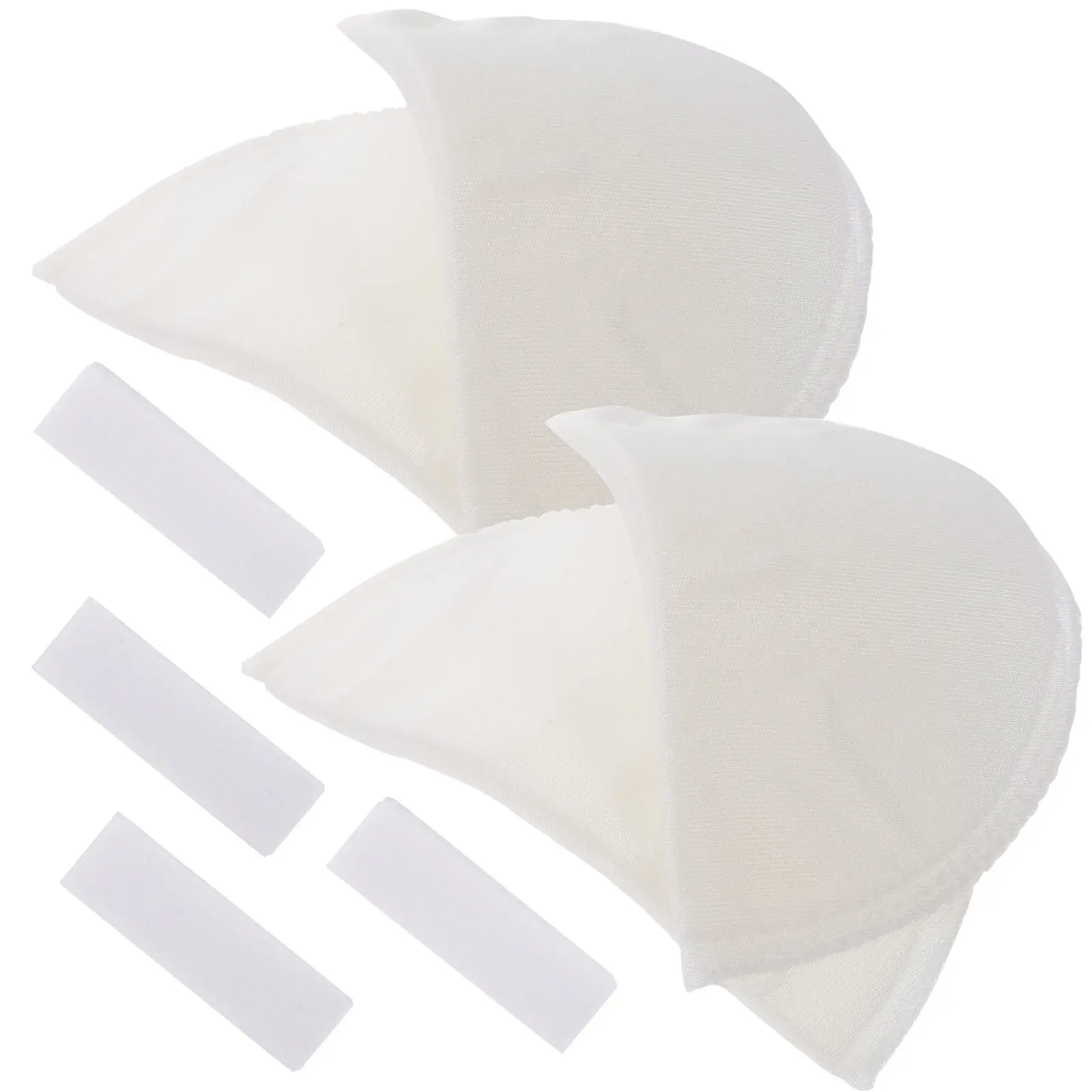 2 쌍 스폰지 어깨 패드 여성용 미끄럼 방지 의류 액세서리 정장 코트 어깨 강화 쿠션 통기성 데일리웨어