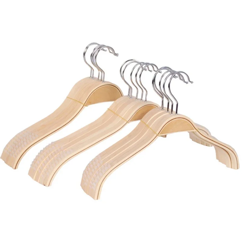 

Wardrobe Space Saver Coat Hanger Storage Rack For Adult 1PCS Clothing Hangers Solid Wood Clothes Hangers Anti-slip Drying Rack