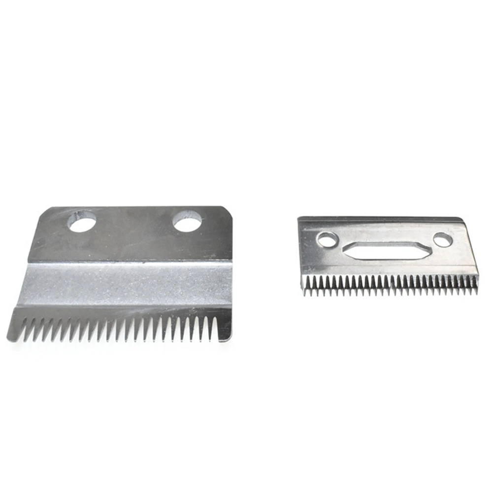 

2Pcs Hair Beard Blade Cutter + Bottom Cutter Electric Shear Replacement for Wahl Electric Shear Clipper Set Silver