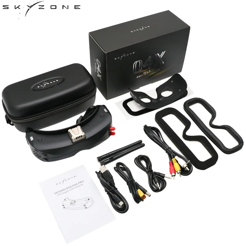 SKYZONE SKY04X PRO / SKY04O Pro FPV очки 5,8 ГГц 48-канальный приемник Steadyview 1920*1080 DVR видео-очки для радиоуправляемого дрона-самолета