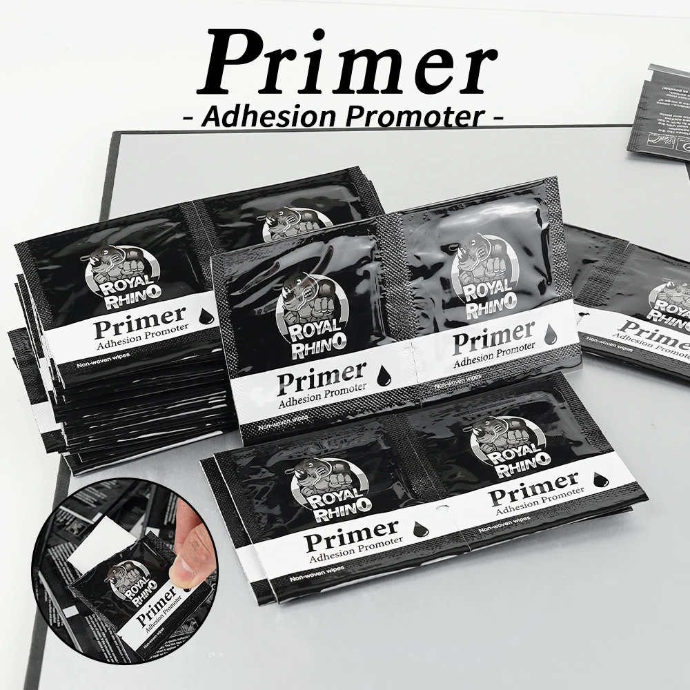 6 ~ 1000PCS Primer Adhesion Promoter กระเป๋าผ้าเช็ดทําความสะอาดไม่ทอสําหรับเทปกาวสองหน้า Enhancers 1