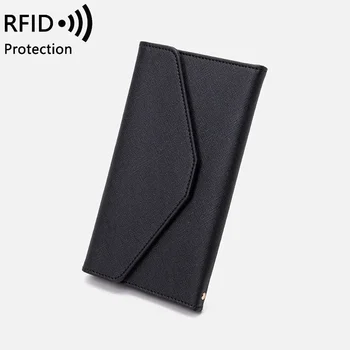 Cross-border Passport Bag Women's New RFID Multi-functional Ticket Document Bag Travel Abroad Passport Wallet