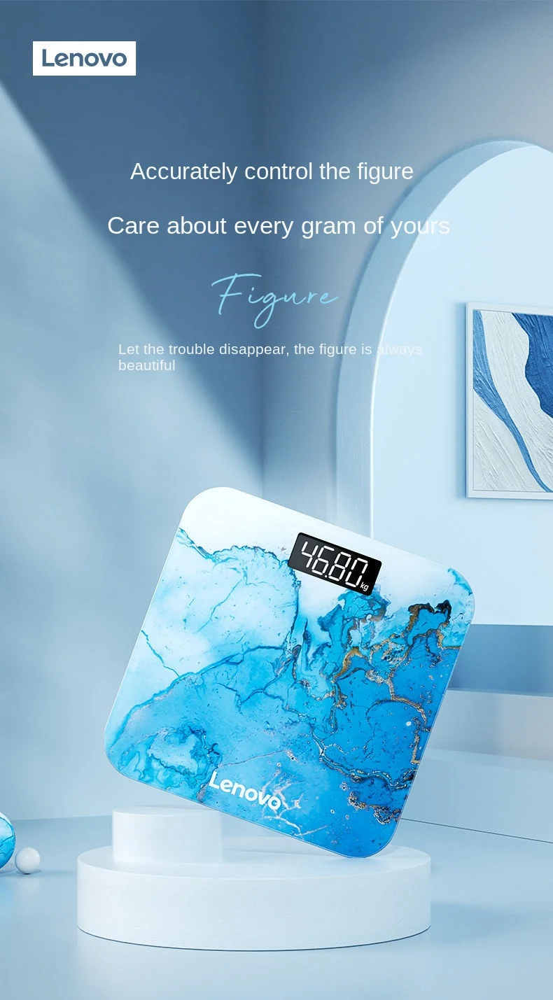 

Lenovo rechargeable smart electronic scale accurate and durable household weight scale dormitory male and female body scale