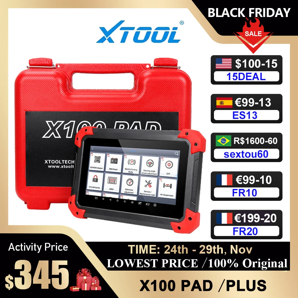 Newest Xtool X100 Pad Plus Obdii Car Diagnostic Tools Professional X100