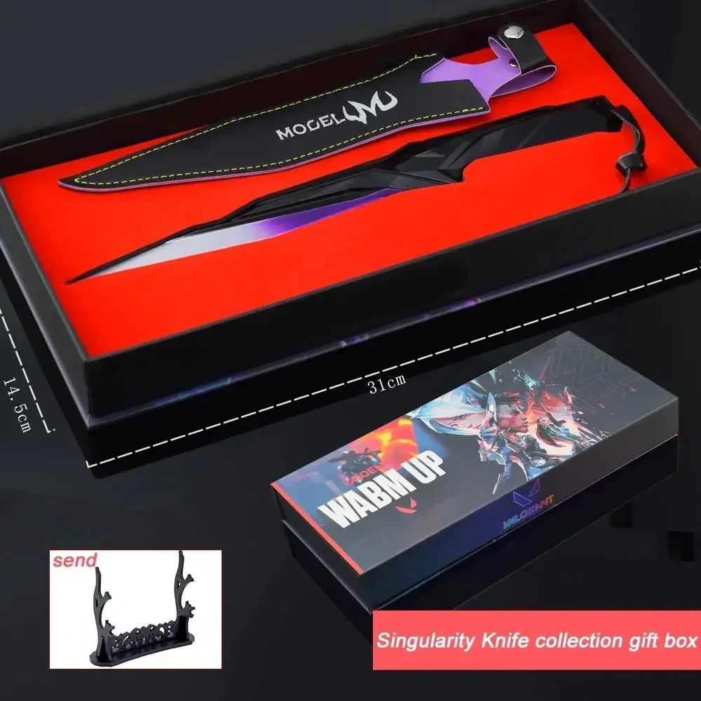 thumbnail image 1 of FC618/30cm Valorant Juego Periféricos Arma Modelo Singularity Cuchillo Juguete Espada Cosplay Metal Katana Romo y Seguro Regalos Para @FC8！, 1 of 5