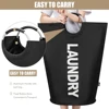 90L-Large Laundry Basket Collapsible Fabric Hamper Tall Dorm Laundry Bag Portable Washing Bin Dirty Clothes Basket for Storage 4