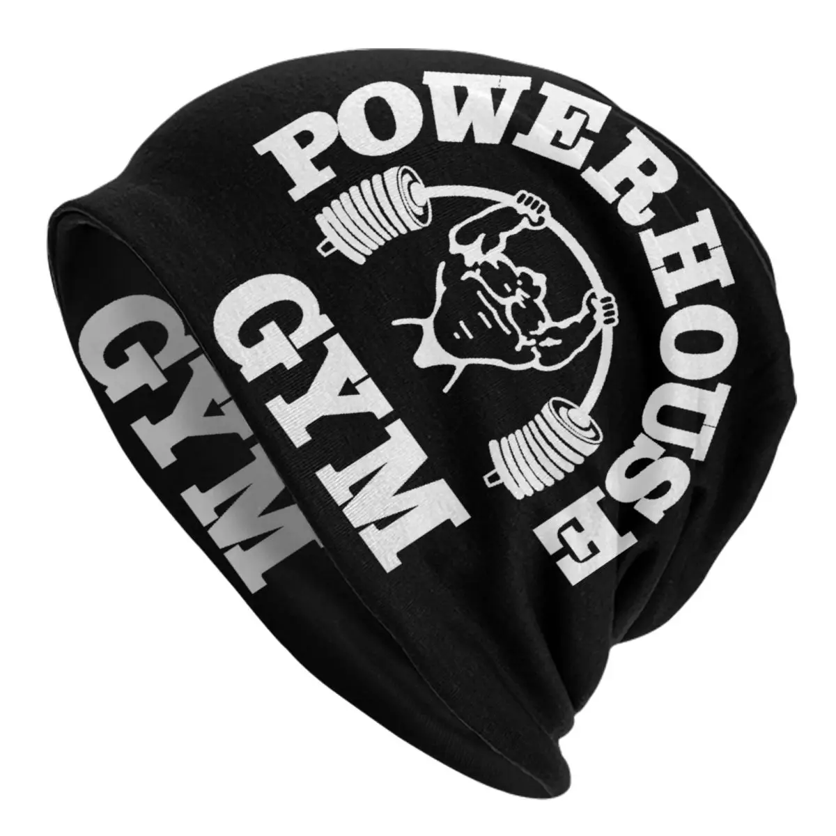 

Powerhouse Gym Skullies Beanies Caps Men Women Unisex Street Winter Warm Knitting Hat Adult Fitness Building Muscle Bonnet Hats