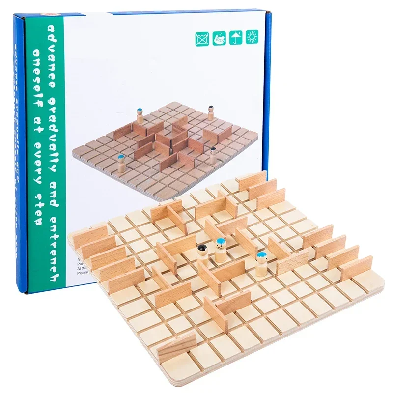 

Children Logical Thinking Wooden Chess Parent-Child Interactive Board Games Educational Toys For Kids Brain Training