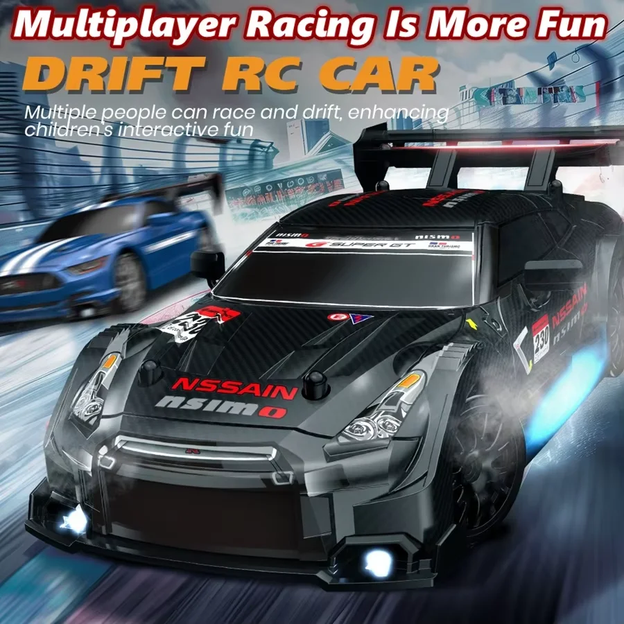 1:24 Mini 4WD RC Drift Car Remote Control GTRPRO Model 4x4 Racing RTR Radio Truck With LED Vehicle For Childrens Toys Gifts rc car