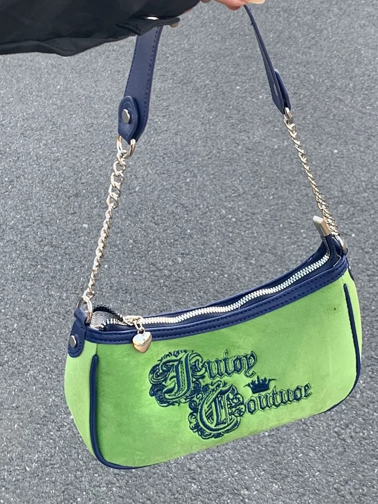 

Y2K Vintage Shoulder Bags Purses Party Ladies Sling Velvet Armpit Bag High Capacity Unique design sweet girls High quality bags