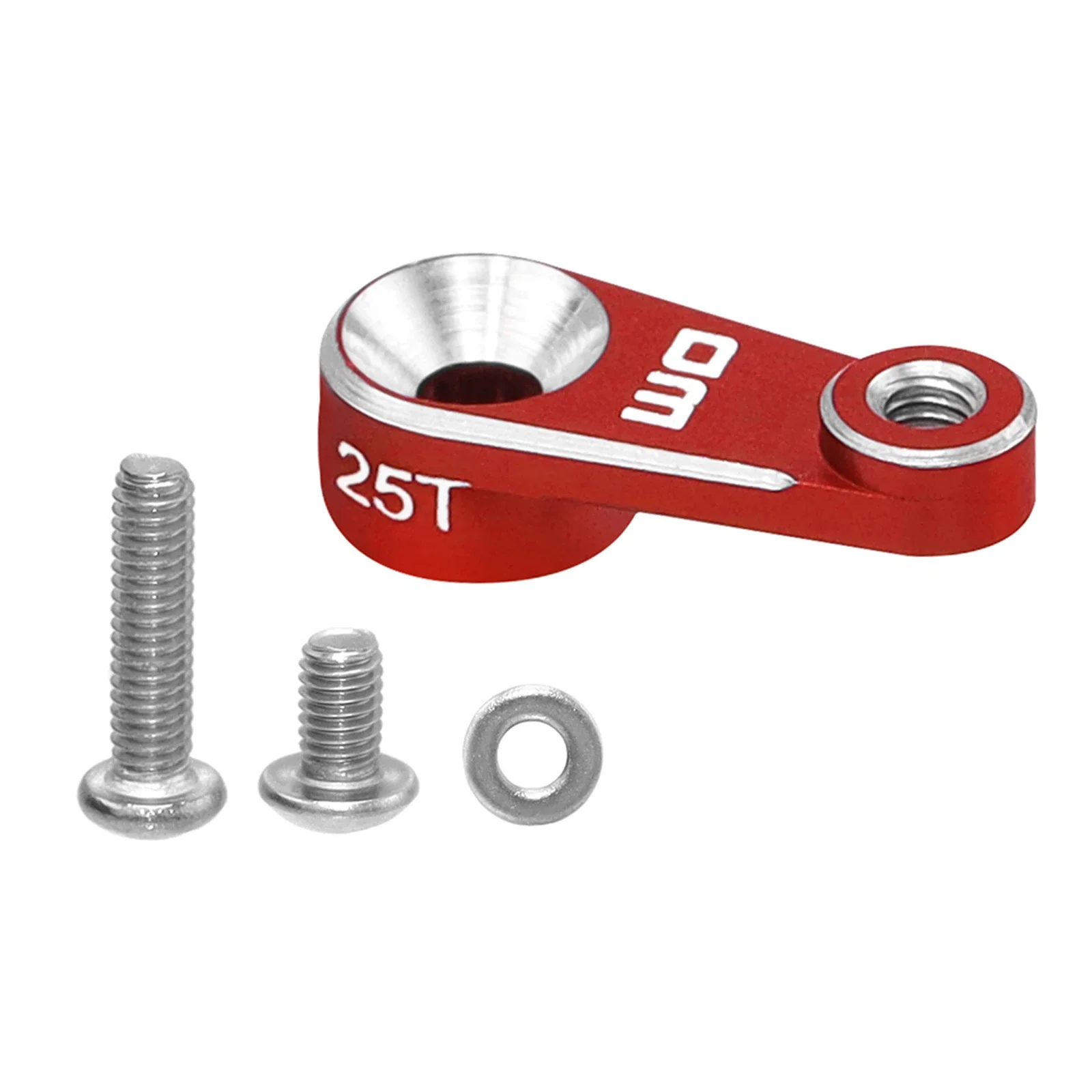 Bras servo 25T métal pour TRX4M 1/18, klaxon direction RC amélioré, détail des fixations