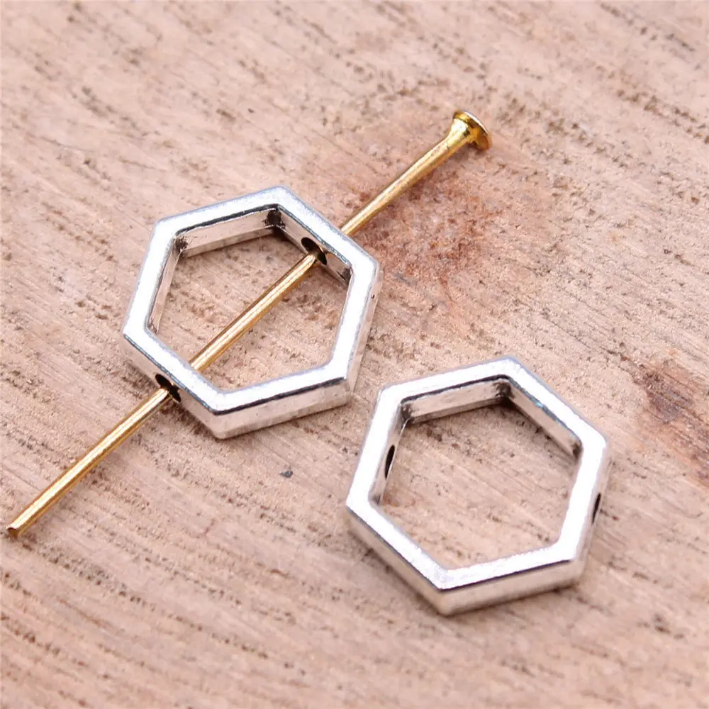 

Женские аксессуары, шестигранные, в виде сот, перфорированные бусины, фотоэлемент 11x1 мм, 20 шт.