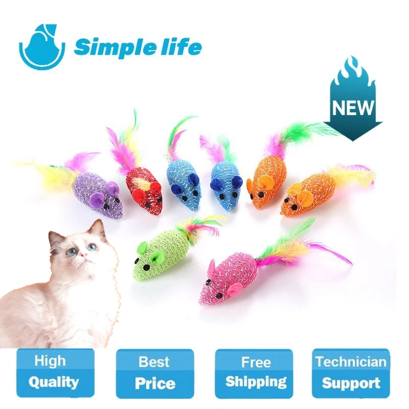 

Cat Toys Interactive Fake Mouse Catnip Cat Training Toy Pet Playing Pet Squeaky Supplies Products For Kitten Kitty Pet Supplies