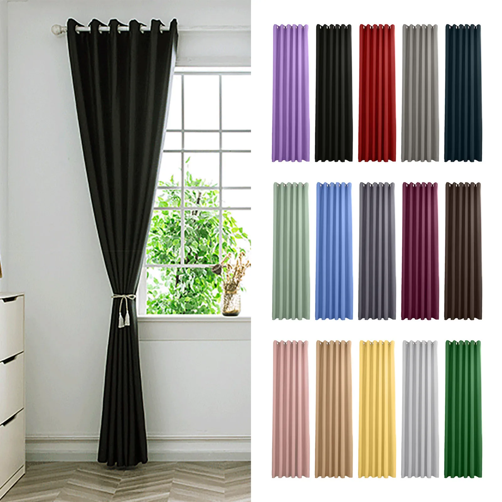 Curtains108InchLength1PanelThermalInsulatedLongCurtainsDrapes