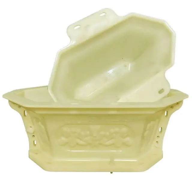 Téglalap Alakú Cement Virág Edény Penész Római Oszlop Európai Stílusú Bonsai Modell Nagy Kicsi Csiszolás Házi Készítésű