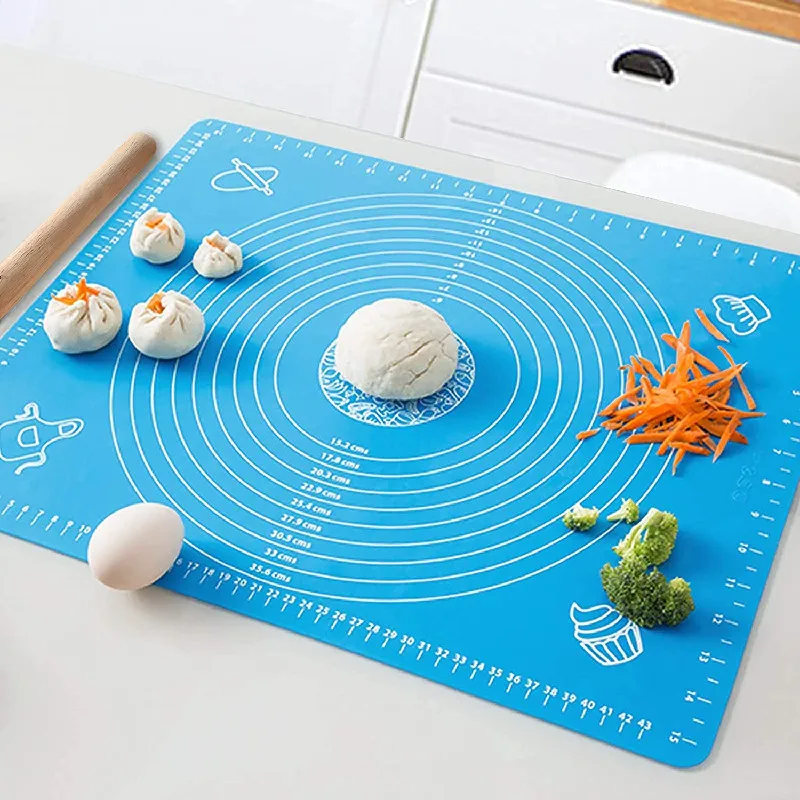 Kitchen Silicone Mats Rolling Dough Large Silicone Pizza Cake Sheet