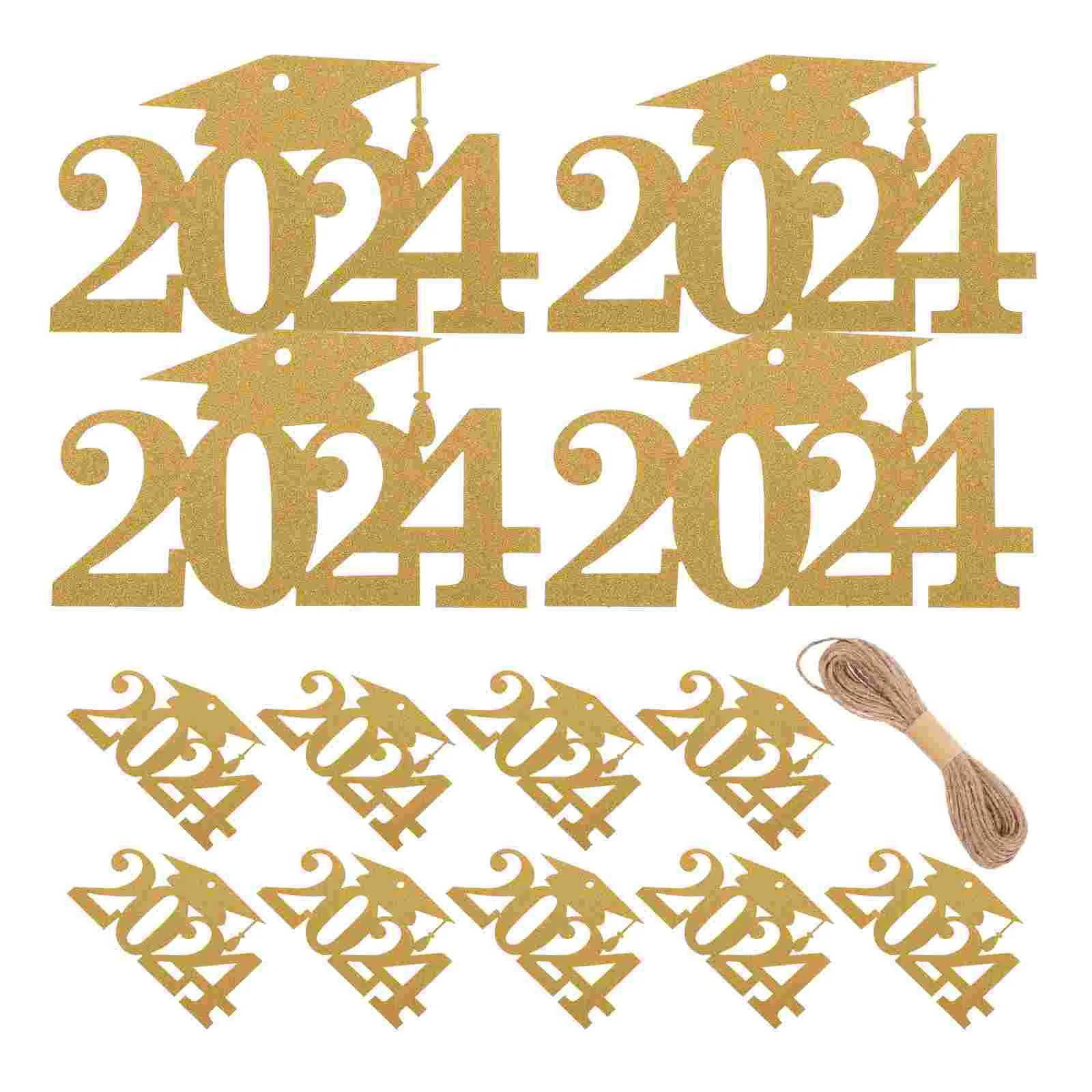 

Party Supplies Graduation Vase Hanging Card Tag Rope Centerpieces Cutouts Tags