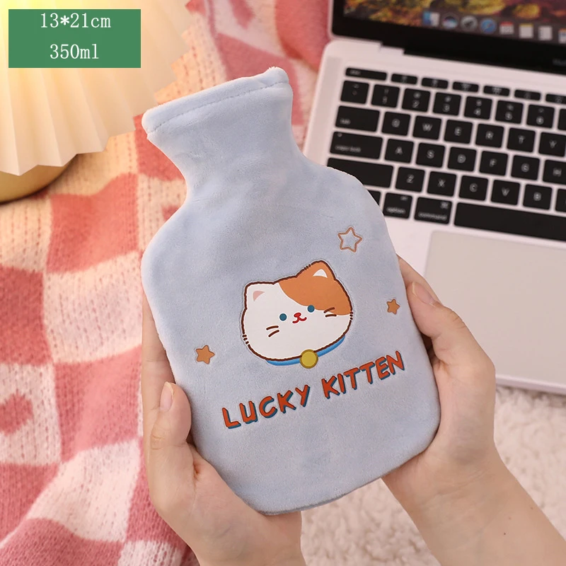 2 Pieces/Lot 350ML Reusable Insulated Thermal Bag Cartoon Cute Plush Hot Water Bag Cartoon Series Thermal Bag Cooler