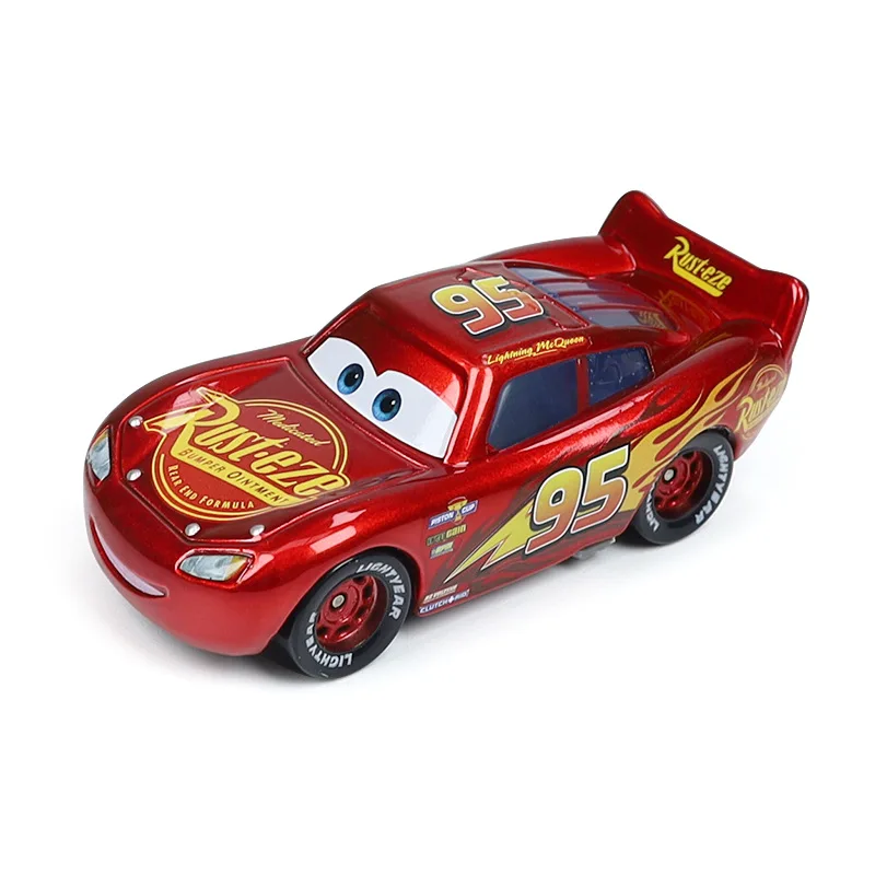 Modellino Auto Cars - Lightning McQueen Dorato In Lega Metallica, Giocattolo Collezione Per Bambini - Foto 2