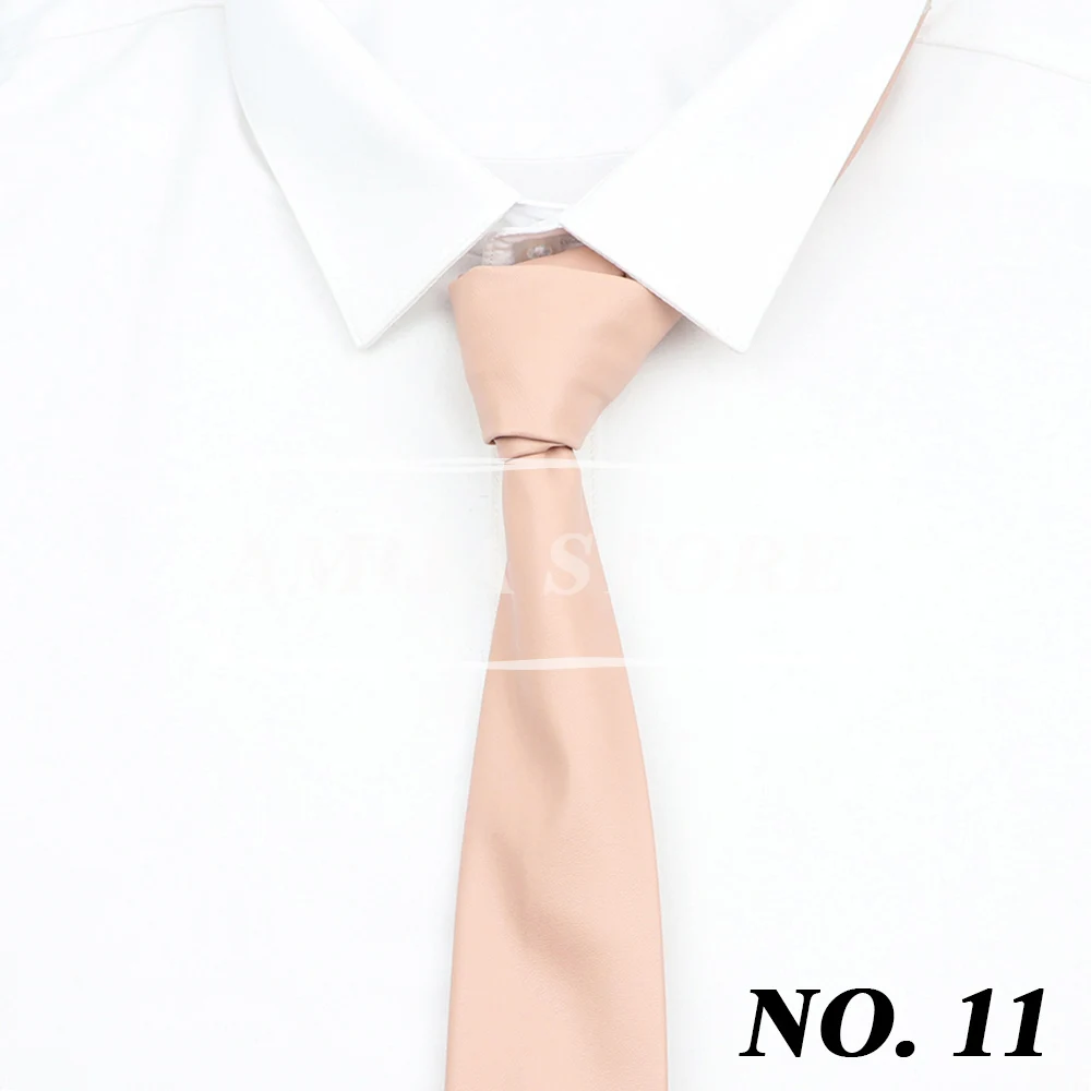 Klassische PU-Leder-Krawatten für Männer, Schwarz, Rot, Gold, Silber, Krawatten für Hochzeit, Party, Business-Anzüge, männliche Krawatte, Hemd-Accessoires, Höhlen – Detail 14