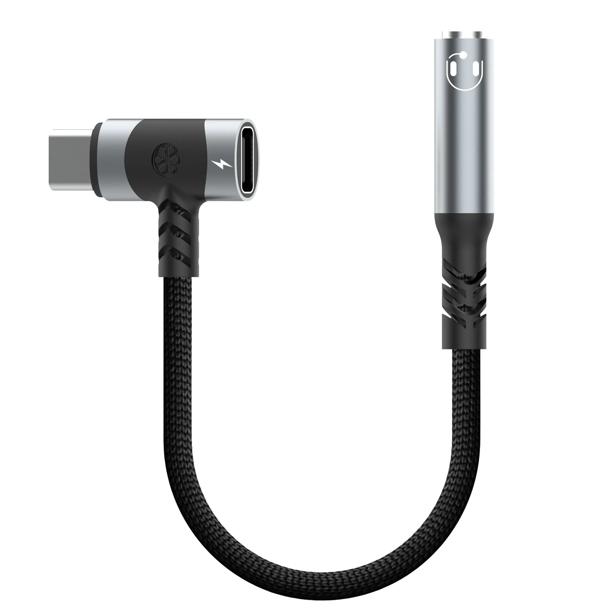 2-In-1 USB-C-3.5mm 오디오 어댑터 100W PD 스마트폰 태블릿용 고속 충전 Aux 마이크 잭