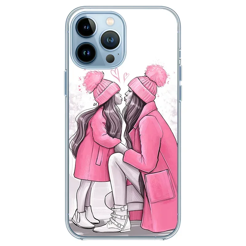 Super Mom MaMa Soft Transparent Phone Case Cover