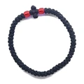 Black red beads
