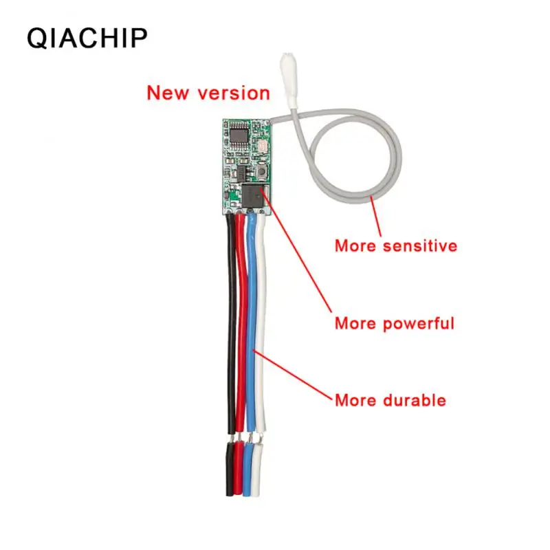 Wireless Remote Control Switch Receiver Module Micro Module Rf Relay Receiver Universal Light Switch 1ch Dc 3.6v-24v 433 Mhz wireless remote control switch