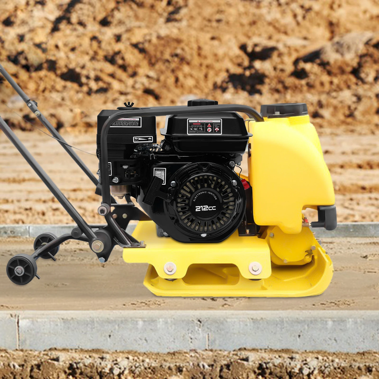 7.5HP 4 Stroke Gasoline Engine 210cc OHV Petrol Engine Single Cylinder Air Cooled Pullstart Motor for Go-Karts 3600rpm