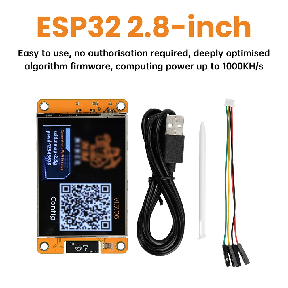 For Bitcoin ESP32 2.8 inch OLED Display Screen Development Board Crypto  Solo Lottery ESP32-2432S028 ESP32-D0WD-V3 MCU WiFi BT - AliExpress