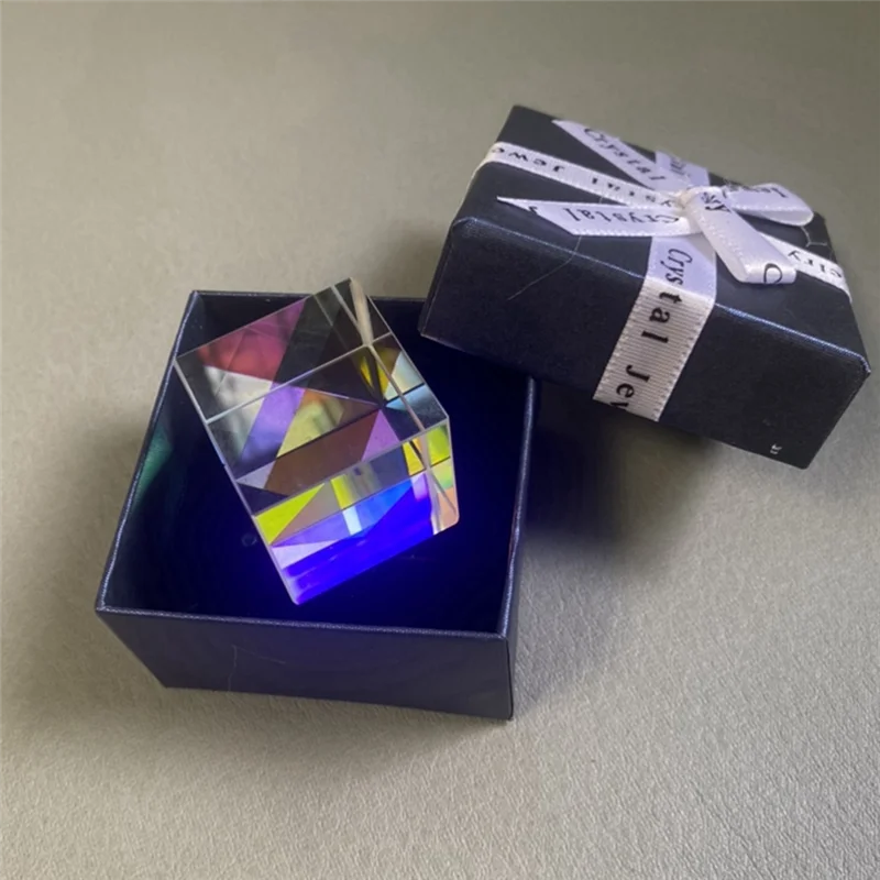 Prism RGB Combiner Splitter Dichroic Prism Decoration Physics Teaching Tools Photograph Research Educational Gift-A46Q