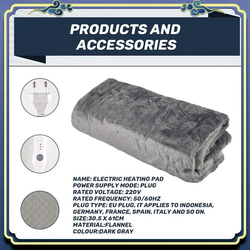 Latest Extra Large Electric Heating Pad For Back Pain And Cramps Relief 12X24 Inch -Soft Heat For Moist & Dry Therapy