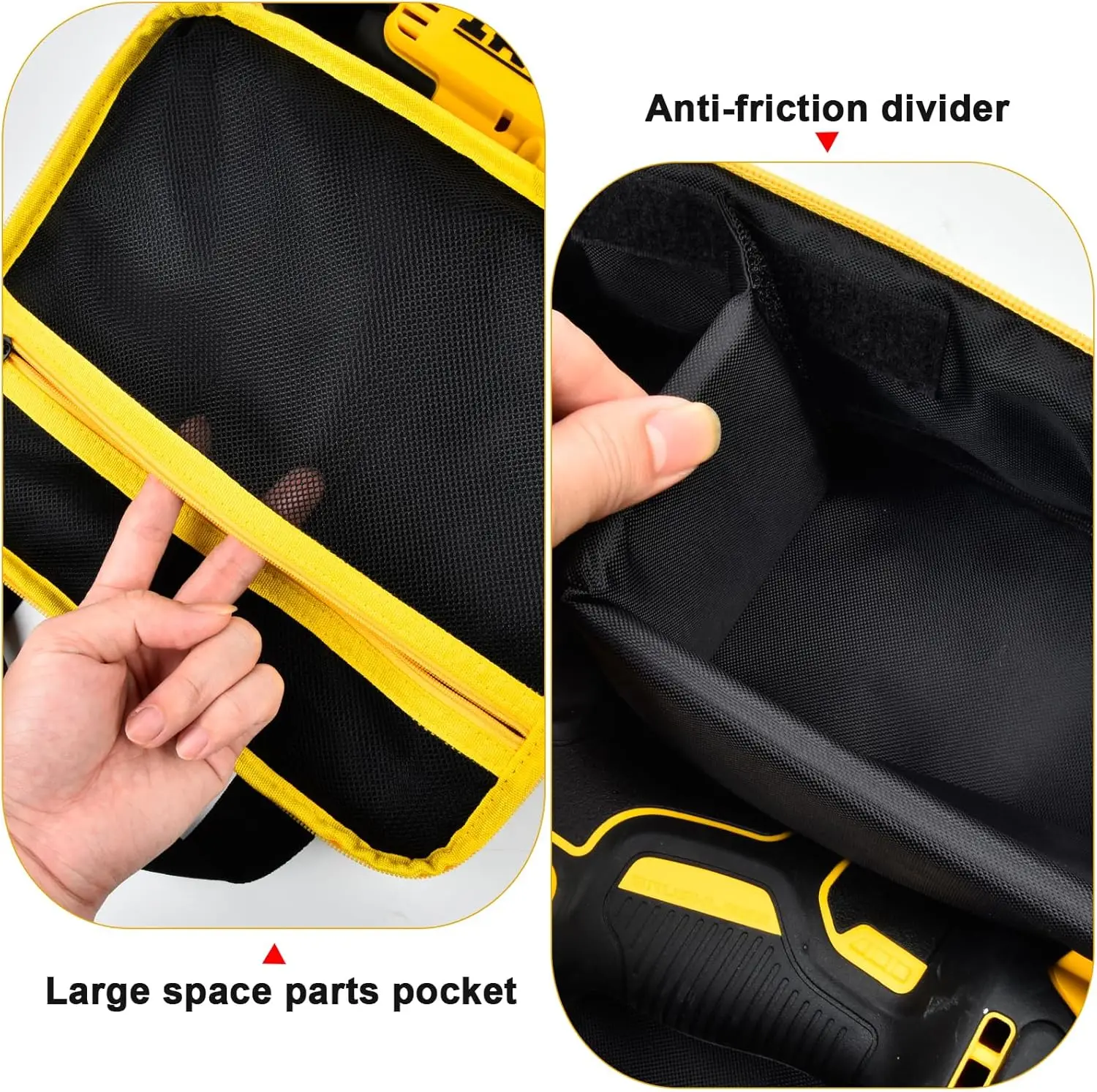 (케이스만 해당) DEWALT 20V MAX XR DCF900P1 DCF900B DCF891B DCF961B DCF899B 무선 임팩트와 호환되는 임팩트 드라이버 가방 케이스