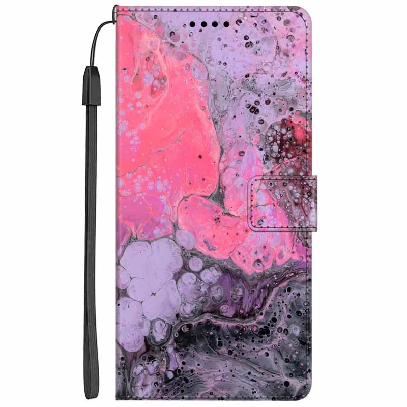 kawaii phone cases samsung Marble Wallet Case For Samsung Galaxy Note 3 4 5 7 8 9 10 20 Pro Plus Lite Phone Cover Leather Flip Stand Margnetic Card Slot cute samsung phone case Cases For Samsung