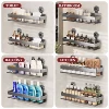 Shower Suction Cup Shelf Storage Shelf Home Organizer Shelf Holder Bathroom Organizer Suction Cup Wall Mounted Storage Rack 6