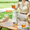 Home & Car Portable Electric Kettle 1.0L Electric Heating Cup Multifunction Boiled Water Pot Outdoors Travel Teapot 12V 24V 220V 3