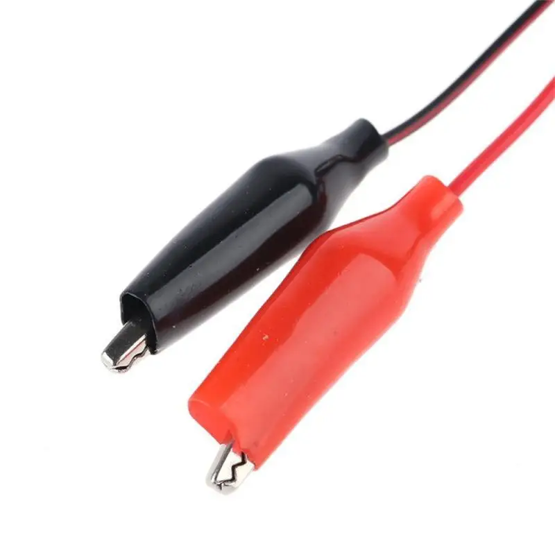 Alligator Cilps to USB Plug Test Cable Jumper Wire Battery Dual Probe 24mm Crocodile Clip For Multimeter Measure 1~10PCS