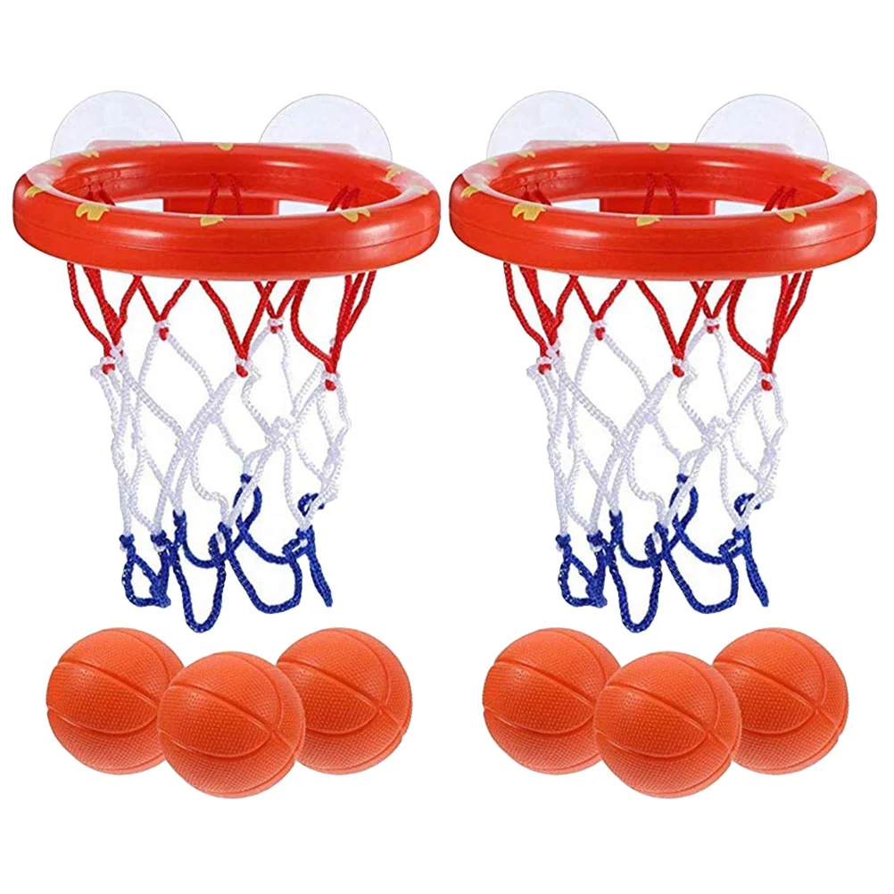 

2 Sets Water Basketball Hoop Baby Bath Tub Toys Girls Toddlers Bathtub Kids Boys Children
