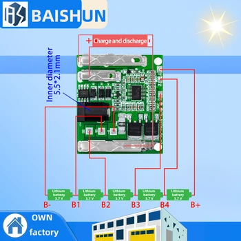 Scheda di protezione BMS agli ioni di litio 30A 5S per impieghi gravosi: 18 V-21 V con protezione completa per batterie per elettroutensili