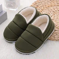 Fashion Toddler Boys Slippers Winter Warm Shoes Casual Home Gear Baby Items  Anti-slip Sole Loafers Classic Solid Kids Footwear 2