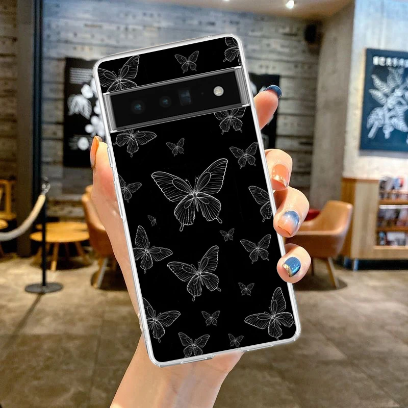 Butterfly Love Soft Clear TPU Transparent Phone Case