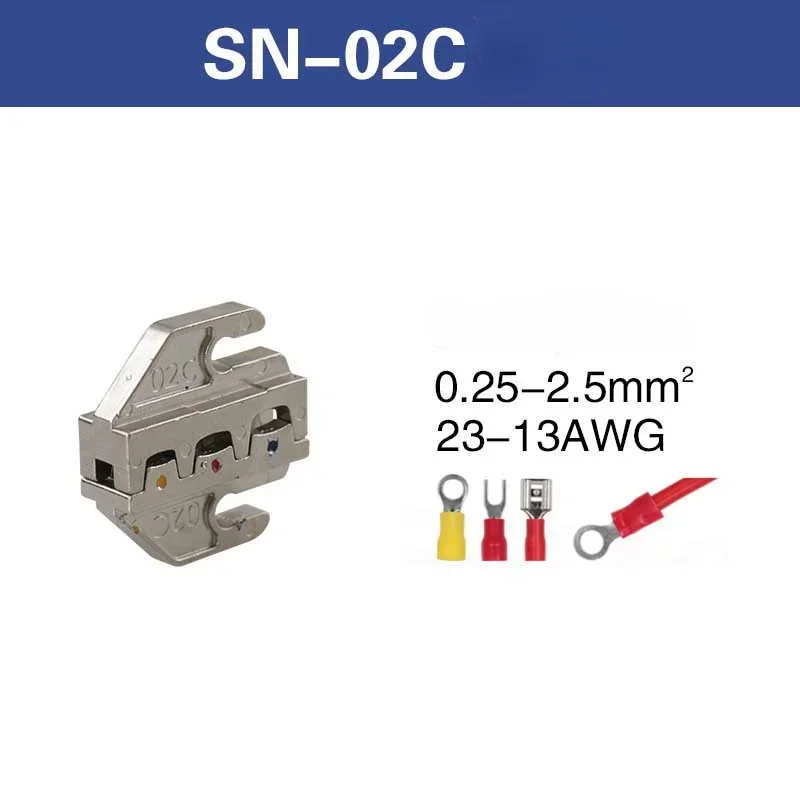 Crimping Tool SN Series Jaw for Spring Terminals Bare Terminals Insulated 58B 2549 02C 06WF 2546B 58B 06