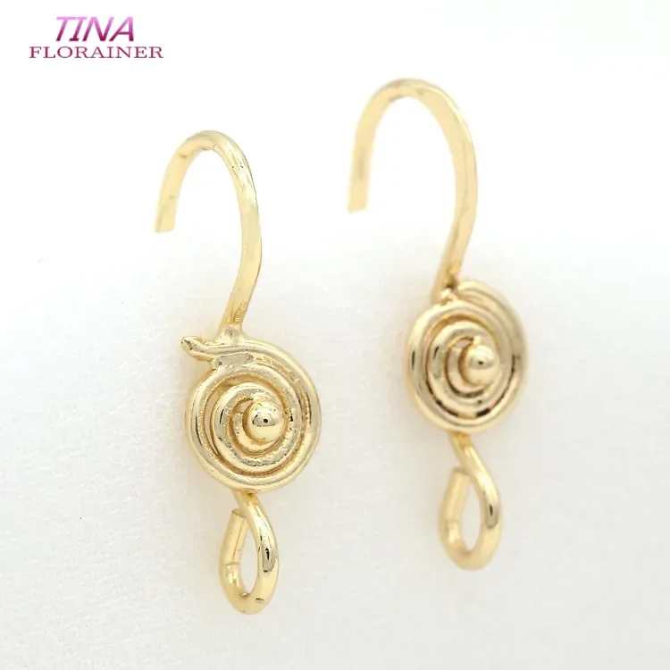 6 Stück 20*5mm 14 Karat vergoldete runde Ohrringe Haken hochwertige DIY Schmuck machen Ergebnisse