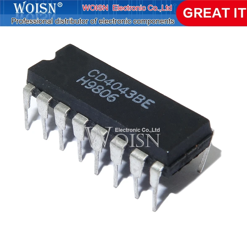 

10PCS CD4043BE CD4043 DIP-16