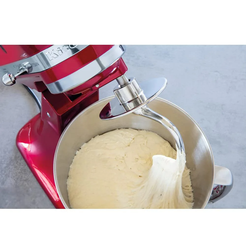 Stainless Steel Flat Beater for KitchenAid Tilt-head & 4.5-5 Qt Stand Mixer Pastry Mixing Attachment