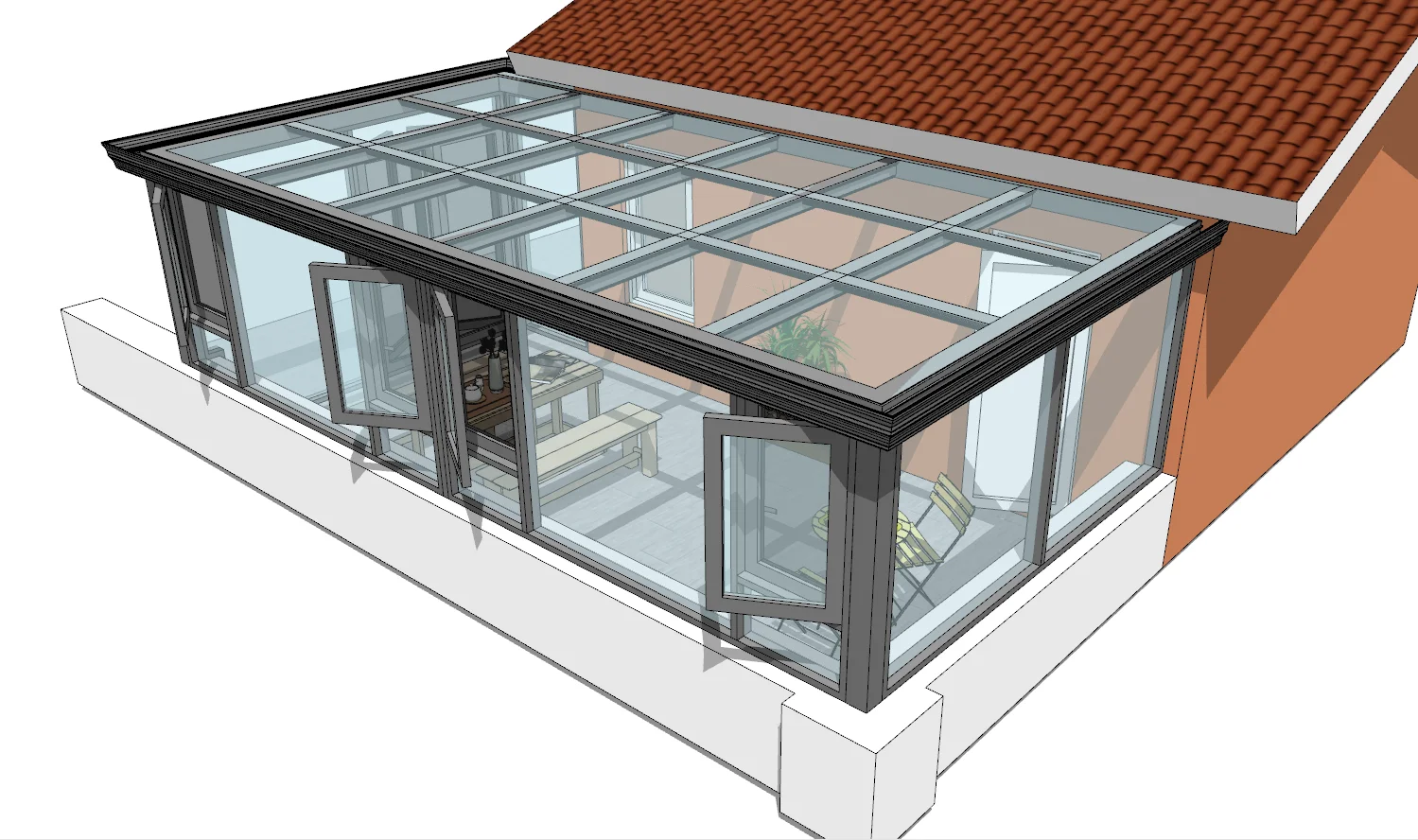 winter garden house glass sunrooms free standing aluminum sunroom