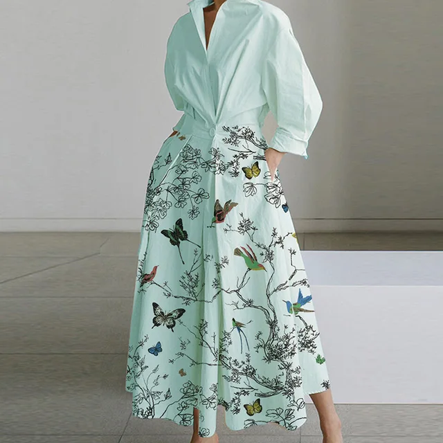 Temitope Long Sleeve Pockets  Dress - Image 2