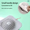 Silicone floor drain sticker for bathroom kitchen sewer hair filtration anti blocking device household bathroom floor drain mat 5